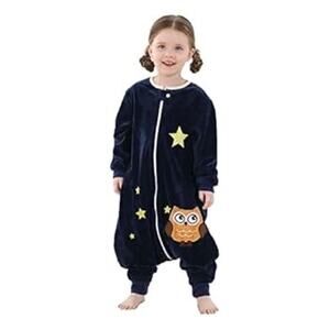 Michley Pajama Sleeping Sack owl Velour Size Medium